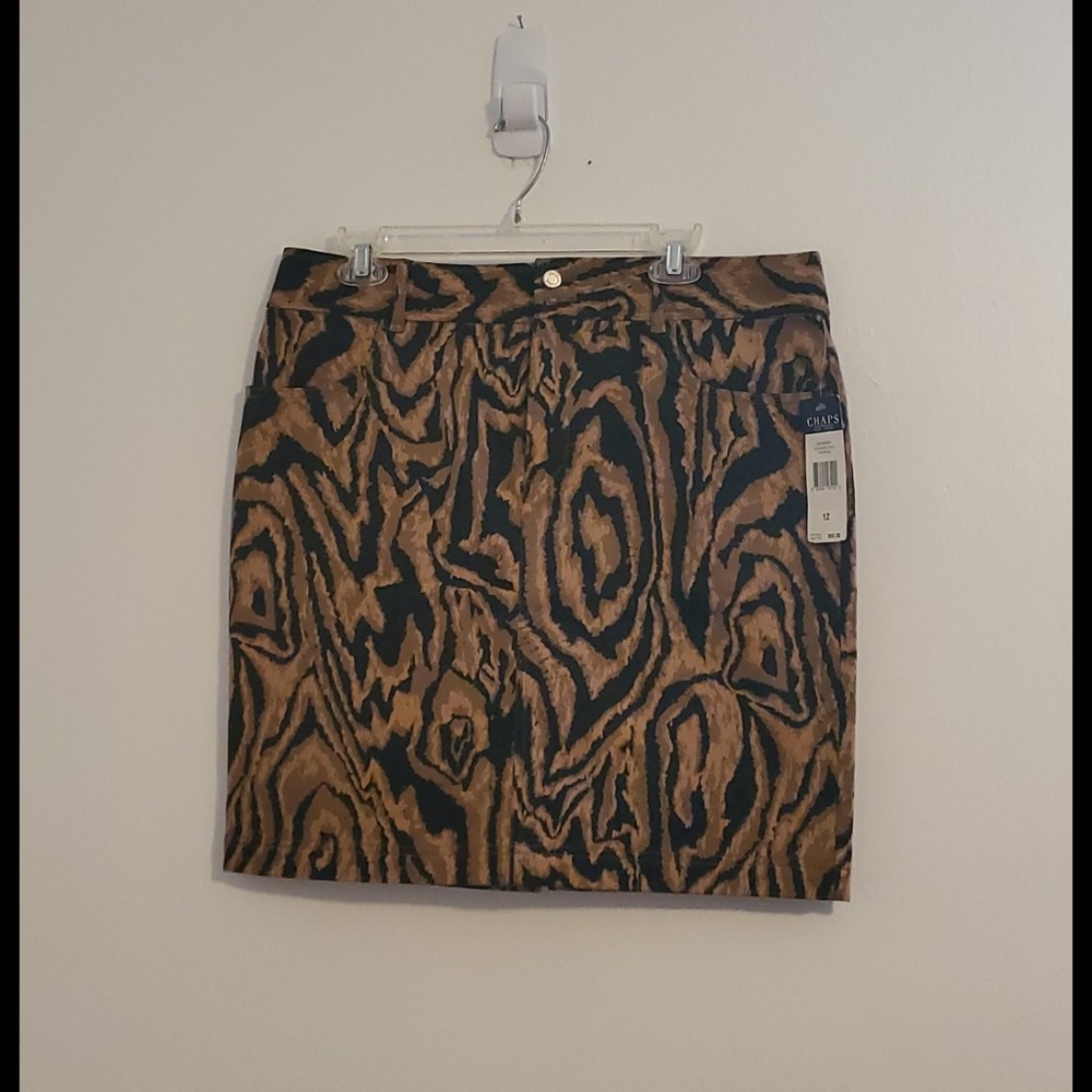 All Skirts 3 for $20 NWT CHAPS Animal Print Skirt Size 12